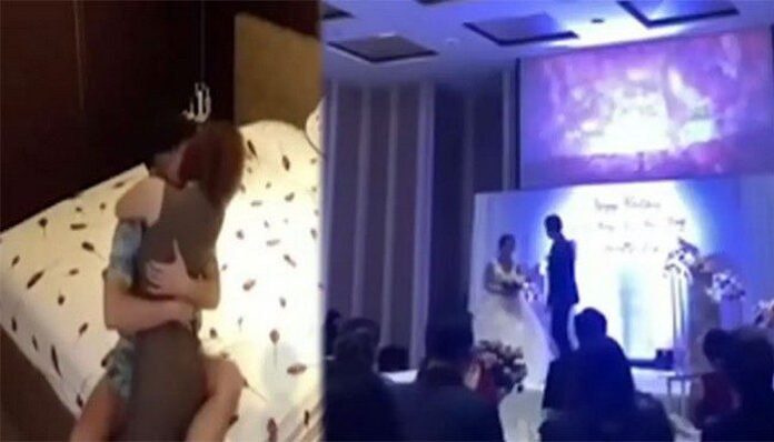 Le marié joue la s3xtape de sa fiancée infidèle au lit avec son beau-frère le jour du mariage (vidéo)